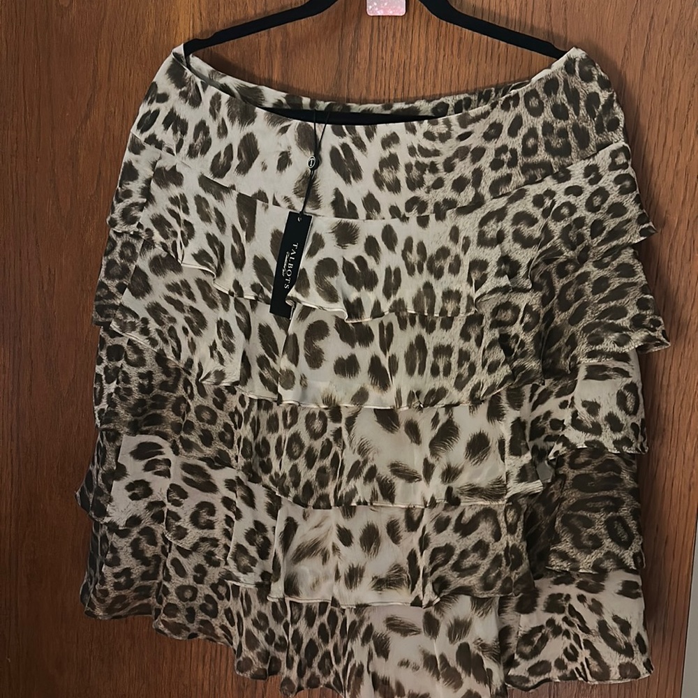 Talbots Leopard Skirt NWTs